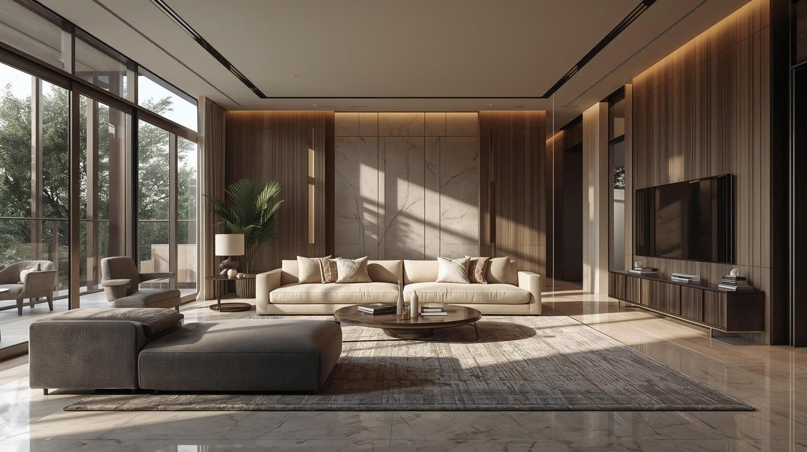 Spacious Living Room